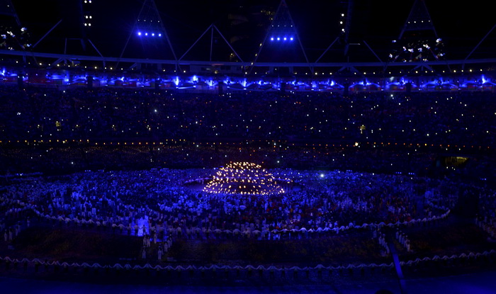 London, 270712.
Olimpijski stadion.
Svecano otvaranje Olimpijskih Igra u Londonu.
Na fotografiji: .
Foto: Drago Sopta / CROPIX