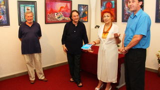 Znanstvena knjiznica: Otvorenje izlozbe Marije Visic Guina, Foto: Angelo Virag Znanstvena knjiznica: Otvorenje izlozbe Marije Visic Guina, Foto: Angelo Virag