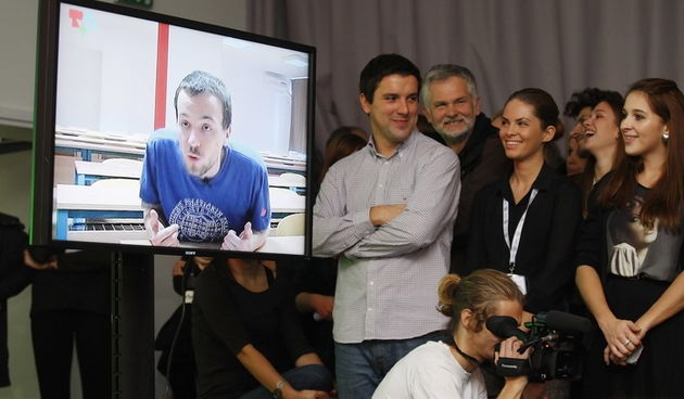 Zagreb, 061112.
Fakultet politickih znanosti Sveucilista u Zagrebu, Lepusiceva 6.
Na Fakultetu politickih znanosti veceras je otvorena prva studentska televizija – Televizija Student. Svecanom otvorenju prisustvovao je i zagrebacki gradonacelnik Milan Ban