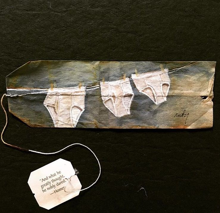 Iskorištene vrećice od čaja pretvara u prava umjetnička djela