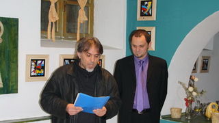 Otvorenje izlozbe Dragana Jelavica u konobi Na po ure 27. studenog 2010.