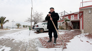 Snijeg u Bibinjama 3. veljače 2012, Foto: Leo Banić