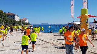 Sasvim osoban doživljaj – 10. dm Millennium Jump sa zadarske rive. Foto: Mladen Malik Barba Sasvim osoban doživljaj – 10. dm Millennium Jump sa zadarske rive. Foto: Mladen Malik Barba