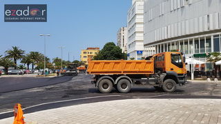 Asfaltiranje kolnika rekonstruiranog i proširenog križanja kod Veslačkog Asfaltiranje kolnika rekonstruiranog i proširenog križanja kod Veslačkog