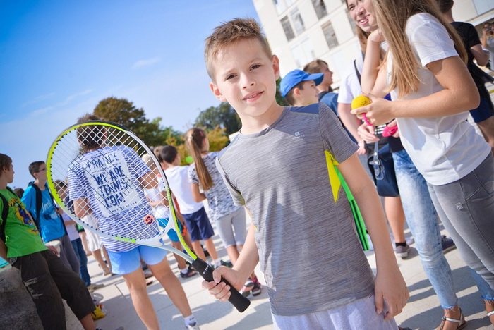 Davis Cup: Kids Day na zadarskom Forumu. Foto: Iva Perinčić