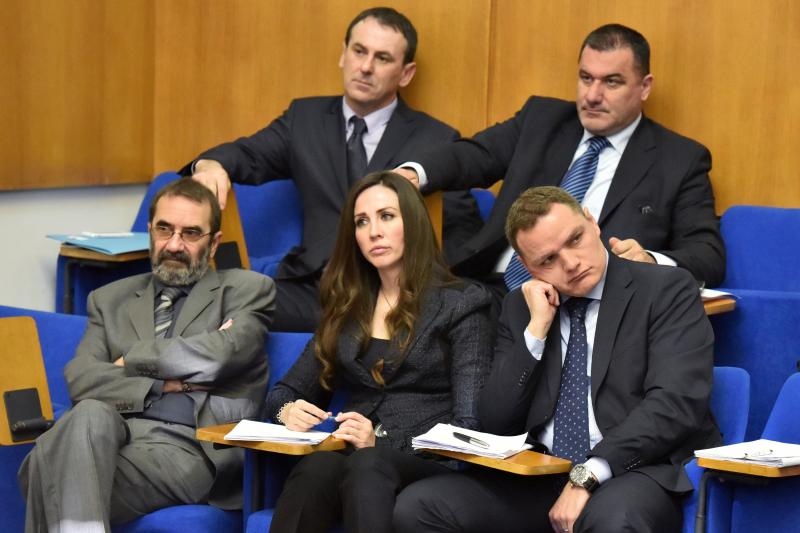 Zadar – Sjednica Gradskog vijeca Grada Zadra. Gradonacelnik Bozidar Kalmeta i zamjenik Zvonimir Vrancic. Reno Sinovcic. Joso Nekic. Danijel Kasap.Photo: Dino Stanin/PIXSELL