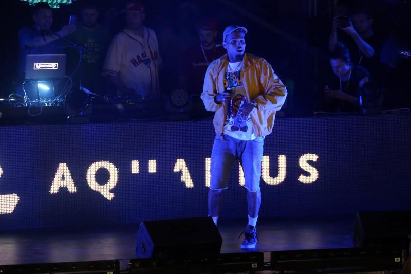 Koncert Chrisa Browna, koji je trebao biti održan na plaži Zrće, zbog jake bure je održan u prepunom klubu Aquarius.  Photo: Dalibor Urukalović/PIXSELL