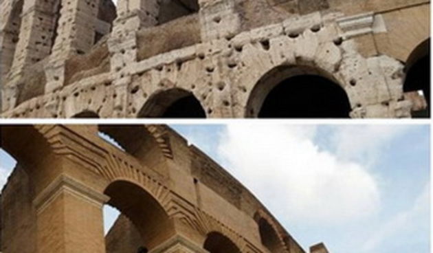 KOloseum prije i poslije obnove. Foto: Instagram