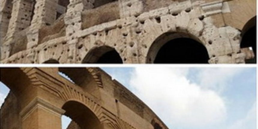 KOloseum prije i poslije obnove. Foto: Instagram