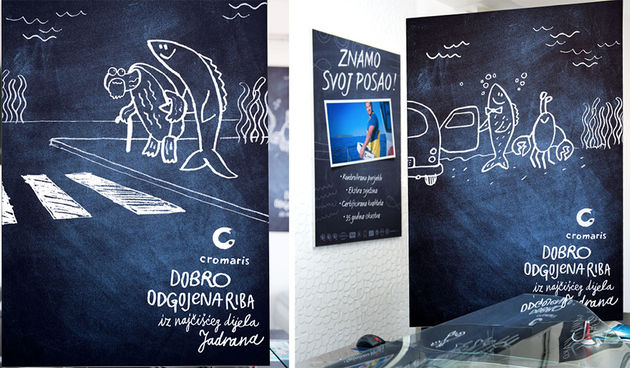 Cromarisov plakat “Dobro odgojena riba” autora Bruketa & Žinić