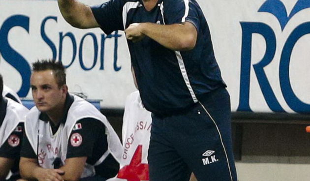 Milano, 090812.
Uzvratna utakmica treceg pretkola Europske lige izmedju Hajduka i Intera iz Milana.
Na slici: trener Hajduka Miso Krsticevic.
Foto: Roberto Bregani – FOTOPRESS / CROPIX