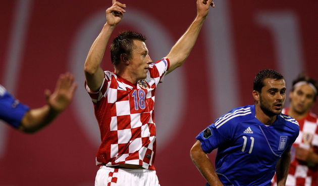 Zagreb, 070910. Stadion u Maksimiru. Kvalifikacijska utakmcia za Euro 2012  Hrvatska – Grcka. Na fotografiji: Ivica Olic. Foto: Ronald Gorsic / CROPIX