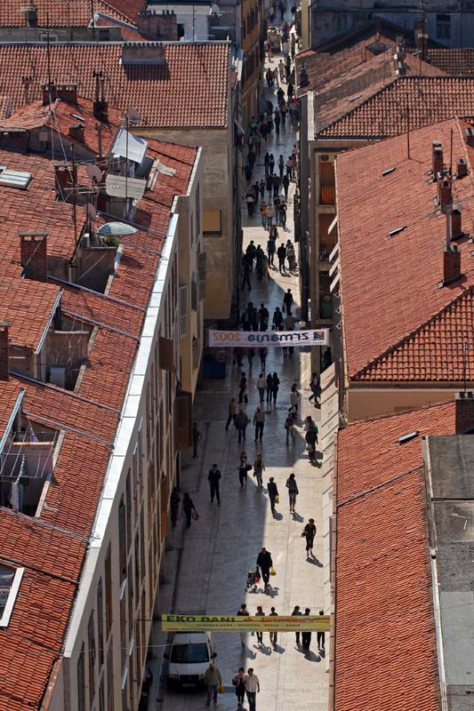 zadar, panorama sa zvonika svete stosije, poluotok, kalelarga,
21.04.07.