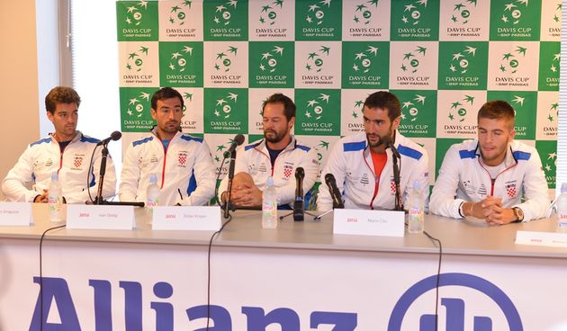 Davis Cup: Tiskovna konferencija pred polufinalni usret Hrvatske i Francuske u Zadru od 16. do 18. rujna 2016. Foto: Iva Perinčić