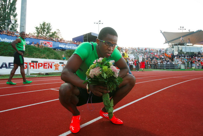 Zagreb, 130911.
IAAF World Challenge Zagreb 2011, 
61. memorijal Borisa Hanzekovica na atletskom stadionu Mladost na Savi.
Na slici: pobjednik na 110 m Dayron Robles.
Foto: Goran Mehkek / CROPIX