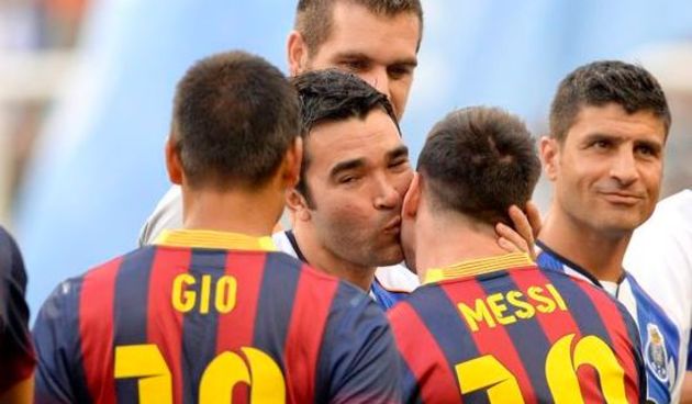 Deco i Messi, foto: abola.pt