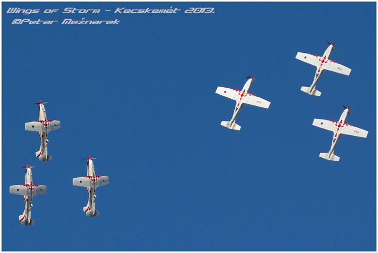 Međunarodni aeromiting u mađarskom Kecskemetu, 3. kolovoza, Krila Oluje, foto: Petar Mežnarek Međunarodni aeromiting u mađarskom Kecskemetu, 3. kolovoza, Krila Oluje, foto: Petar Mežnarek