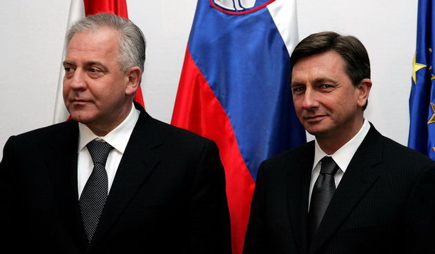 Sanader i Pahor u Mokricama, Foto: Davor Pongracic / CROPIX