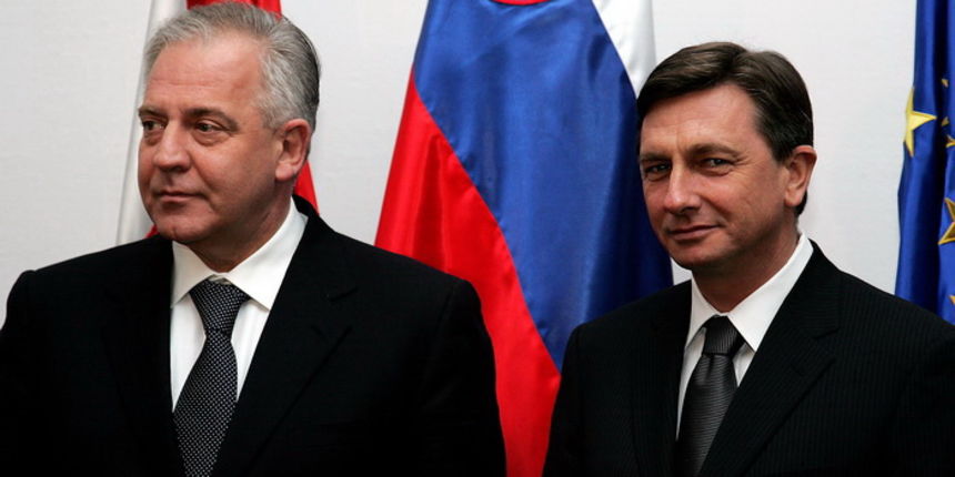 Sanader i Pahor u Mokricama, Foto: Davor Pongracic / CROPIX