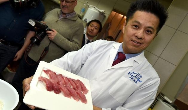 Prezentacija pripreme japanskih jela na 2. Tuna, Sushi & Wine Festivalu. Foto: Dino Stanin/PIXSELL