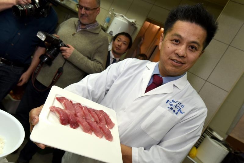 Prezentacija pripreme japanskih jela na 2. Tuna, Sushi & Wine Festivalu. Foto: Dino Stanin/PIXSELL