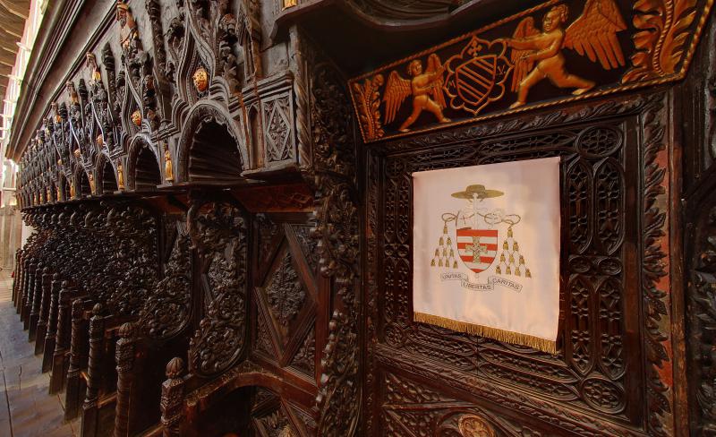 Katedrala sv. Stosije. Danasnja katedrala je trobrodna romanicka gradjevina, ujedno i najveca crkva u Dalmaciji. Unutrasnjost katedrale je monumentalna. Photo: Dino Stanin/PIXSELL