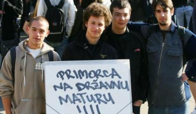 Opći prosvjed hrvatskih srednjoškolaca