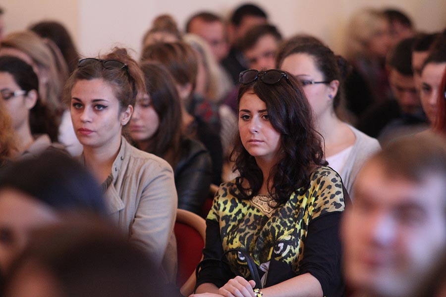 Susret studenata prve godine studija s Rektorom, foto: Iva Perinčić