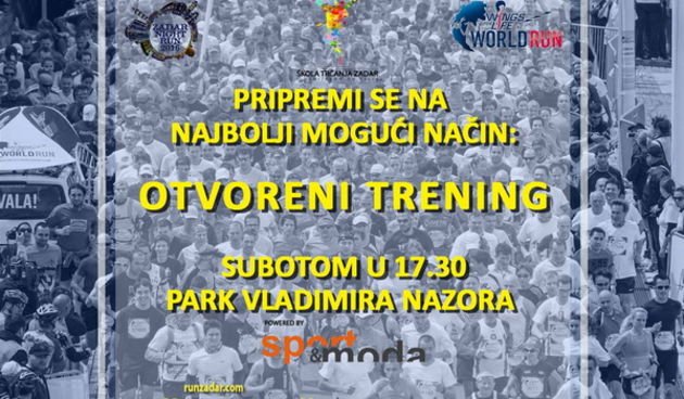 Otvoreni trening Škole trčanja Zadar
