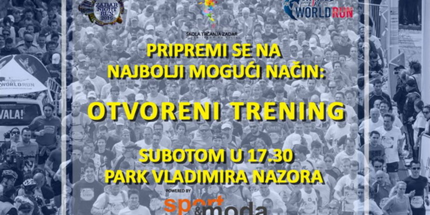 Otvoreni trening Škole trčanja Zadar Otvoreni trening Škole trčanja Zadar
