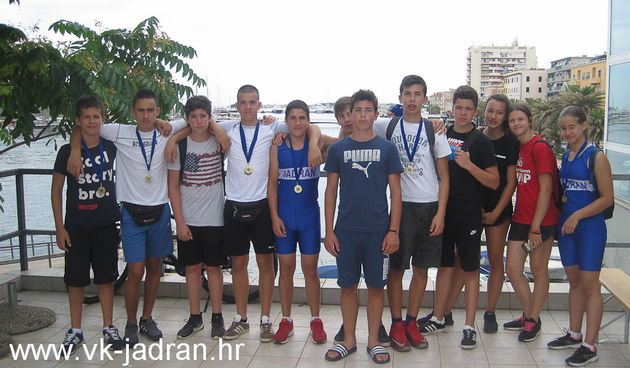 VK Jadran: Osvajači zlata na regati Mini kupa Dalmacije