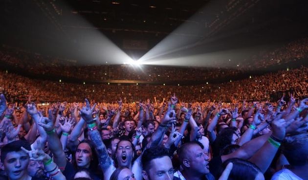 Grupa Iron Maiden nastupila je u prepunoj Spaladium areni u sklopu The Book of Souls turneje. Photo: Borna Filic/PIXSELL