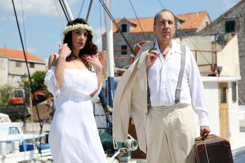 Mladen Grdović i Ivana Kovač u Prvić Šepurini snimili spot za pjesmu “Dva goluba”, Photo: Duško Jaramaz/PIXSELL