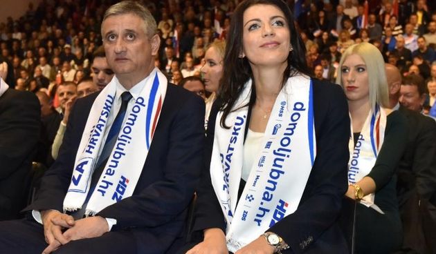 Zadar – Tomislav Karamarko prisustvovao je sredisnjem predizbornom skupu HDZ-a i Domoljubne koalicije za IX. izbornu jedinicu koji se odrzao u dvorani Jazine. Photo: Dino Stanin/PIXSELL