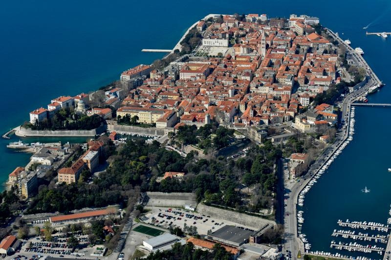 Zadar iz zraka, zračna panorama