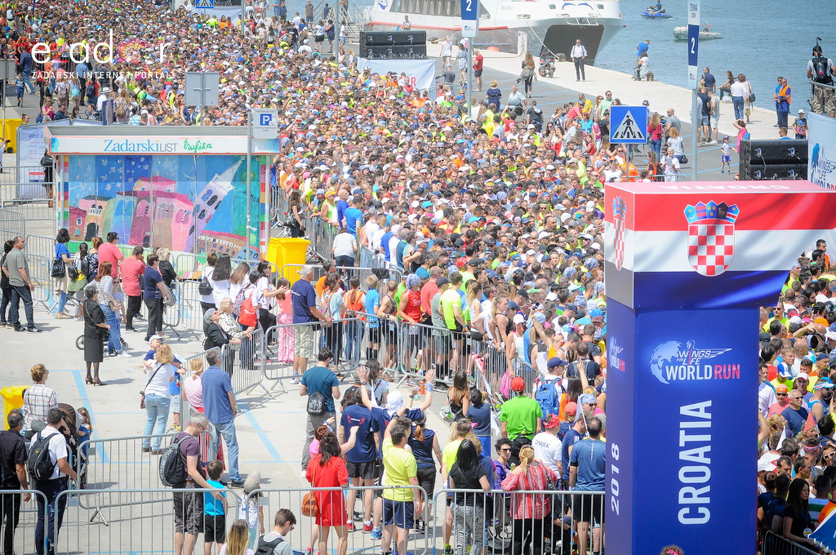 Start utrke Wings for Life World Run Zadar 2018.