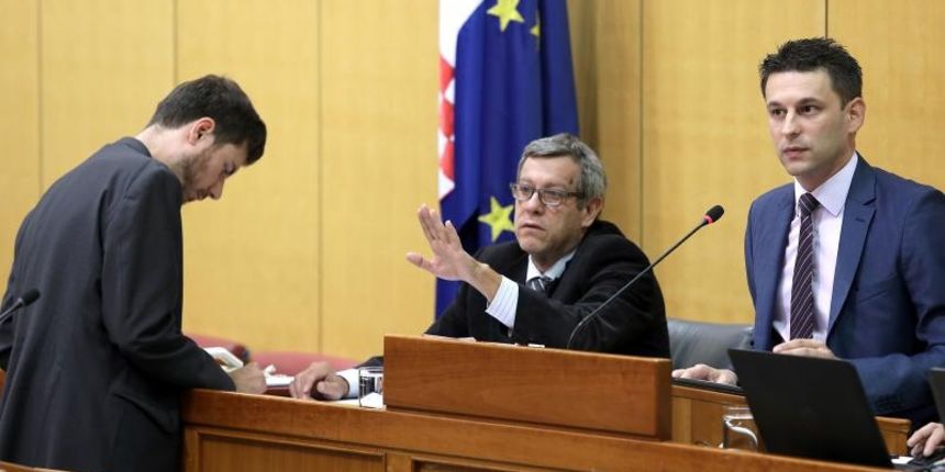 Sjednica Sabora, Bozo Petrov, Arsen Bauk, Sinisa Hajdas Doncic, Patrik Macek/PIXSELL