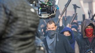 Jamie Dornan na setu snimanja filma Robin Hood Origins