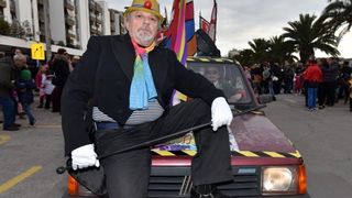 Karnevalska povorka okupila se na parkiralistu kod ‘Ljepotice’ a potom je krenula prema sredisnjem gradskom Trgu. Photo: Dino Stanin/PIXSELL