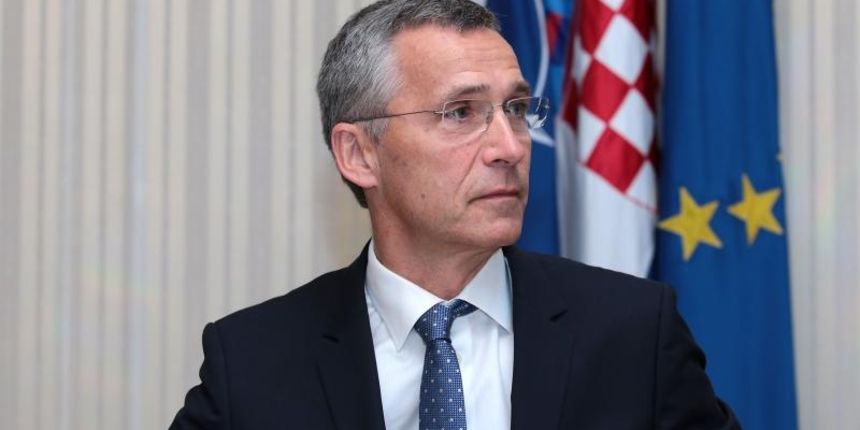 Predsjednik Vlade Republike Hrvatske Zoran Milanovic sastao se u Banski dvorima s glavnim tajnikom NATO-a Jensom Stoltenbergom. Photo: Patrik Macek/PIXSELL Predsjednik Vlade Republike Hrvatske Zoran Milanovic sastao se u Banski dvorima s glavnim tajnikom NATO-a Jensom Stoltenbergom. Photo: Patrik Macek/PIXSELL