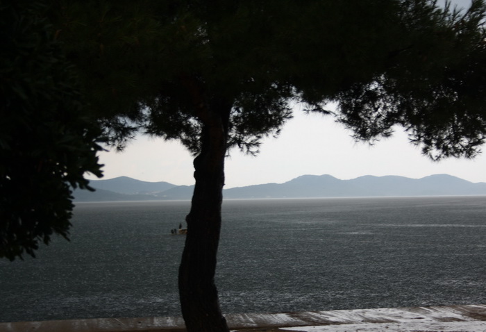 Grmljavinsko nevrijeme s obilnom kišom u Zadru 12. prosinca, Foto: Mladen Malik