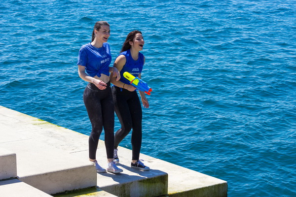 Ludijada maturanata na zadarskoj rivi 17. svibnja 2016. Foto: Bojan Bogdanić