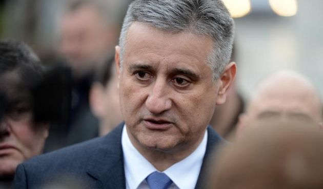 Predsjednik HDZ-a Tomislav Karamarko na predstavljanju izbornog programa i kandidata za gradonacelnika i dogradonacelnika grada Zlatara. Photo: Marko Jurinec/PIXSELL