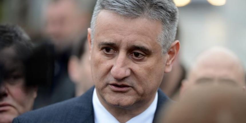 Predsjednik HDZ-a Tomislav Karamarko na predstavljanju izbornog programa i kandidata za gradonacelnika i dogradonacelnika grada Zlatara. Photo: Marko Jurinec/PIXSELL