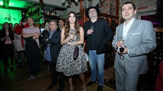 U restoranu Gladne oci Sinisa Vuco proslavio je rodjendan i predstavio spot za pjesmu Bec u kojoj glumi Nives Celzijus. Mladen Burnac. Photo: Igor Kralj/PIXSELL U restoranu Gladne oci Sinisa Vuco proslavio je rodjendan i predstavio spot za pjesmu Bec u kojoj glumi Nives Celzijus. Mladen Burnac. Photo: Igor Kralj/PIXSELL