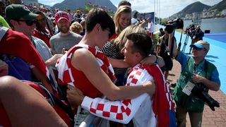 Rio de Janeiro, Brazil – Braća Sinkovic, Martin i Valent, osvajači su olimpijske zlatne medalje u utrci dvojaca na pariće.  Photo: Igor Kralj/PIXSELL