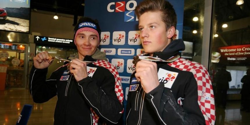 Istok Rodes svjetski je juniorski slalomski prvak, a Elias Kolega u Sociju je uzeo broncu. Photo: Dalibor Urukalovic/PIXSELL