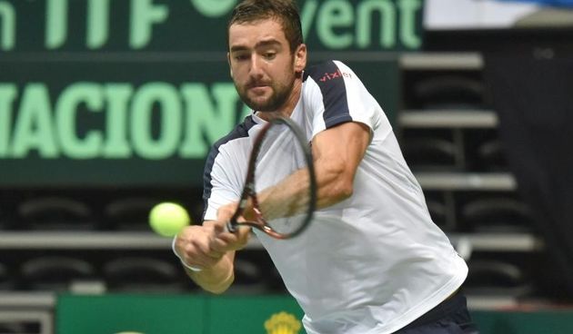 Polufinale Davis Cupa, Hrvatska – Francuska, Marin Cilic – Richard Gasquet. Photo: Hrvoje Jelavic/PIXSELL