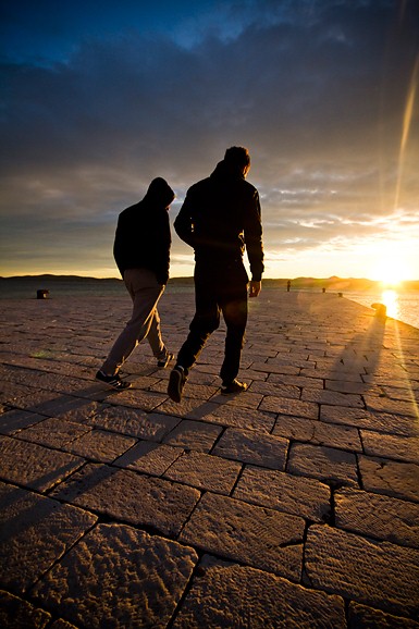 Zadarski suton 7. siječnja 2013. (foto:Saša Čuka)