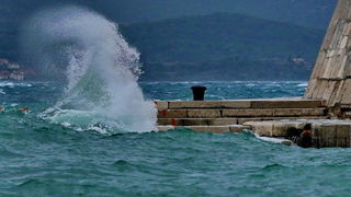 Olujno jugo u Zadru, nedjelja 6. prosinca 2020. godine